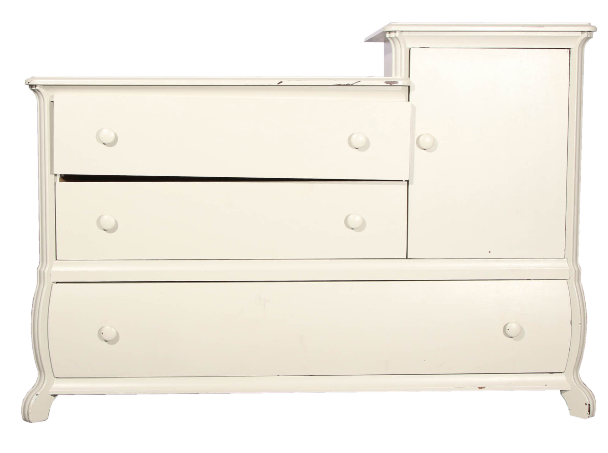 White Painted Changing Table Dresser by Pali Designs EBTH